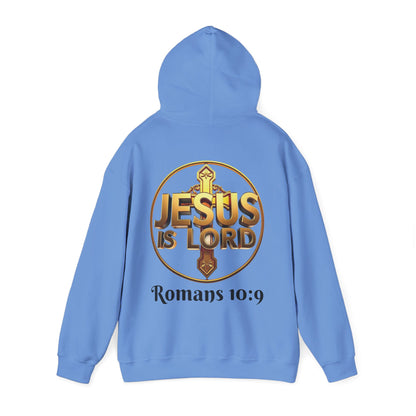 Jesus Is Lord Christian Hoodie – Men’s Bold Faith Streetwear (Dark Lettering)
