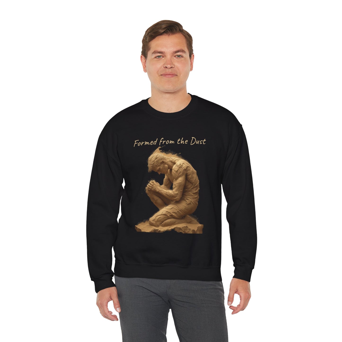 Formed from the Dust (Light Lettering) - Men’s Christian Sweatshirt