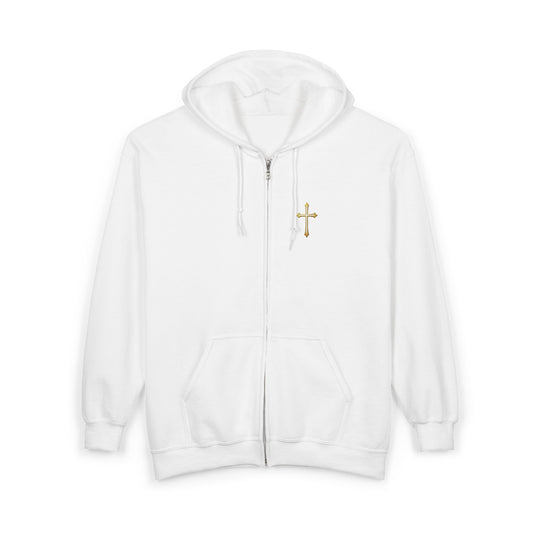 Amen Men’s Zip-Up Hoodie (Black Logo)