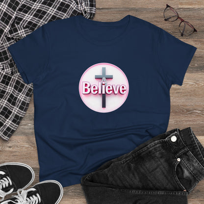 Believe | Women’s Christian T-Shirt with John 11:40