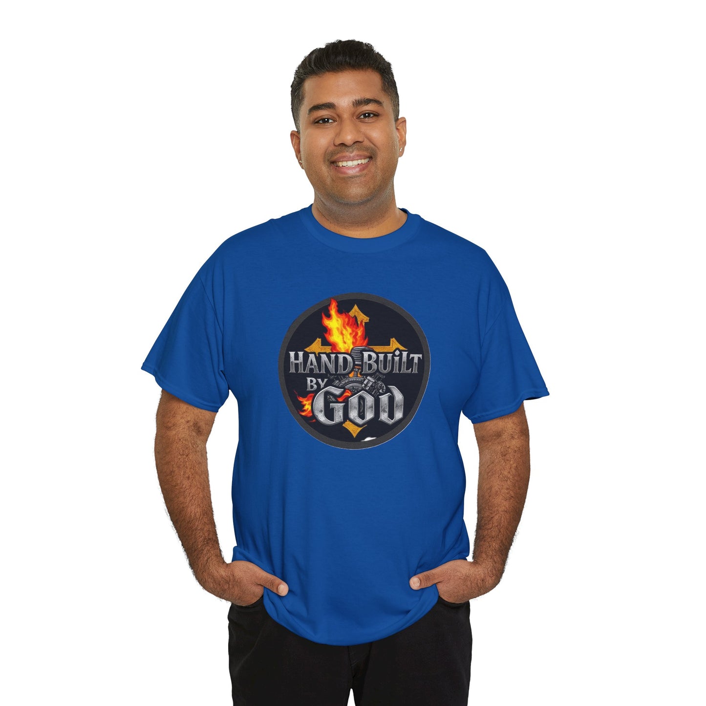 Hand Built By God - Men's Christian T-Shirt