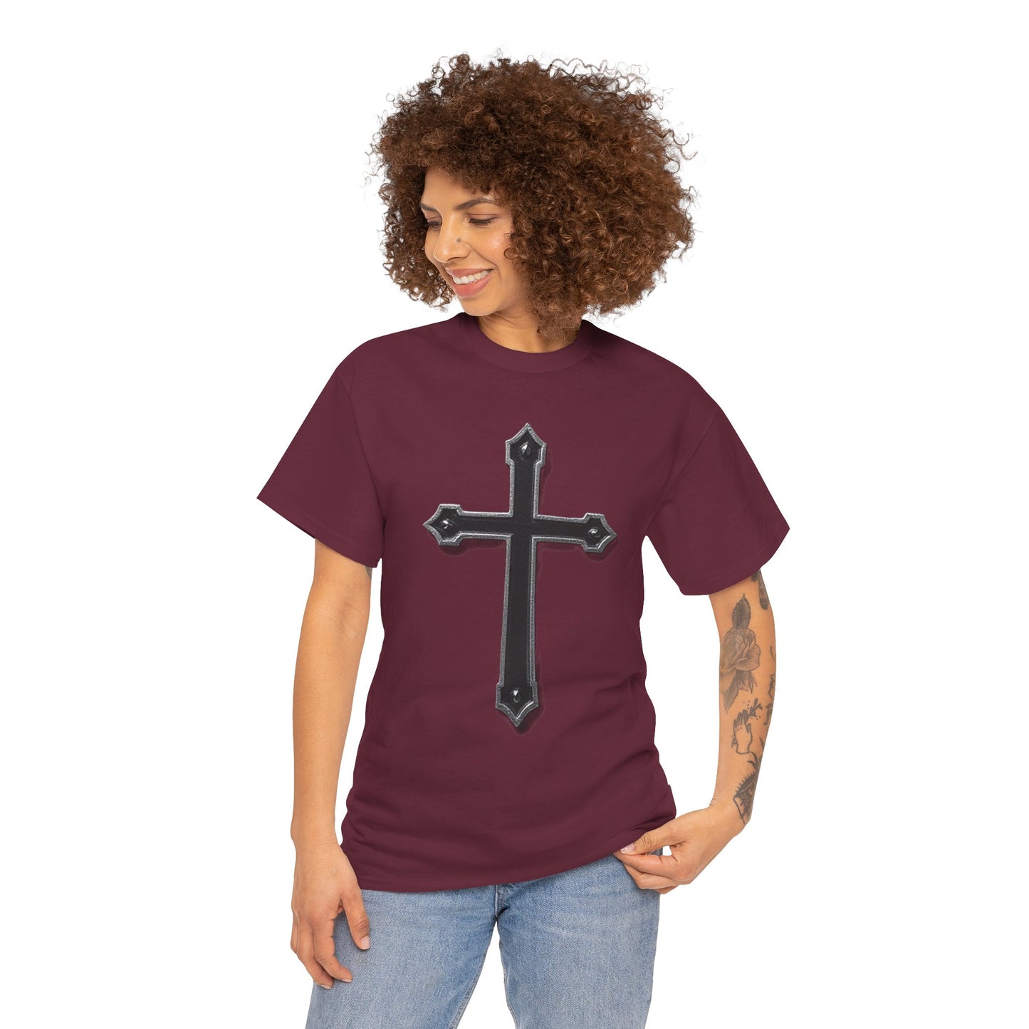 Black Cross Women’s Christian T-Shirt