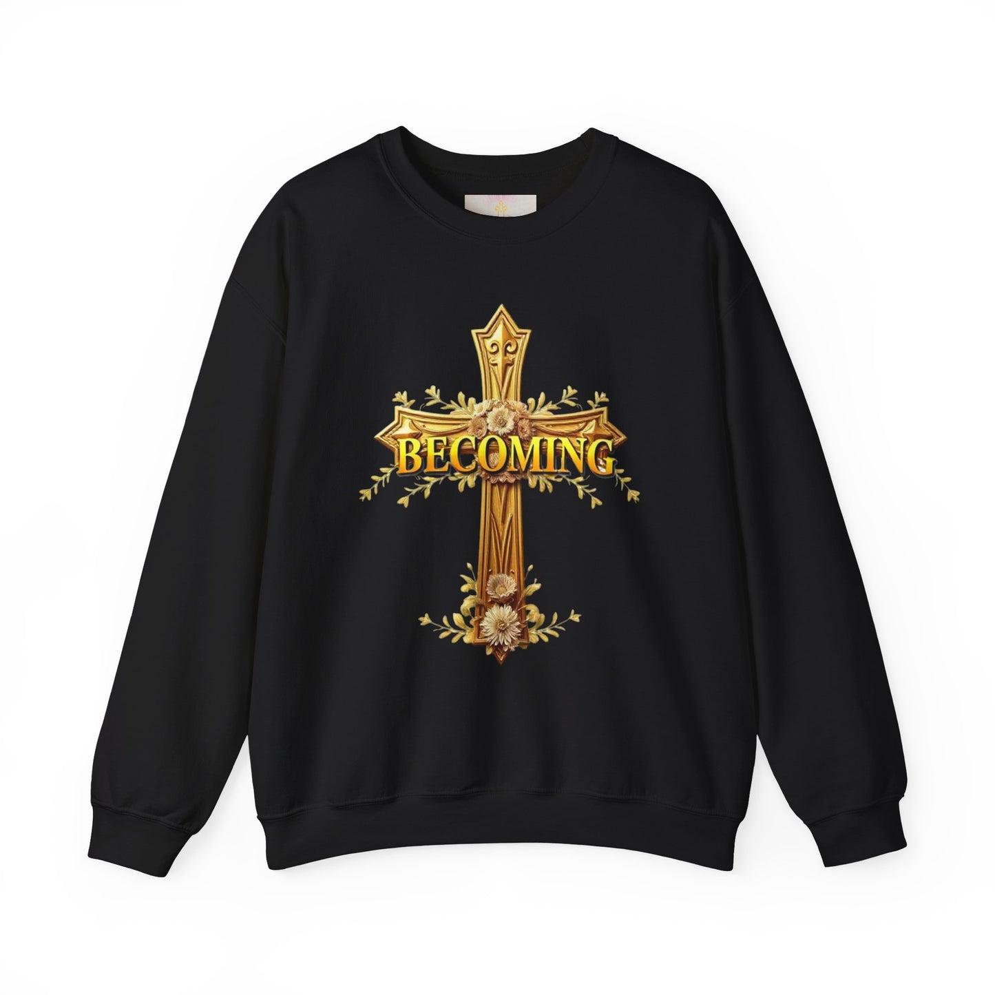 Becoming - Women’s Christian Sweatshirt (Light Lettering)