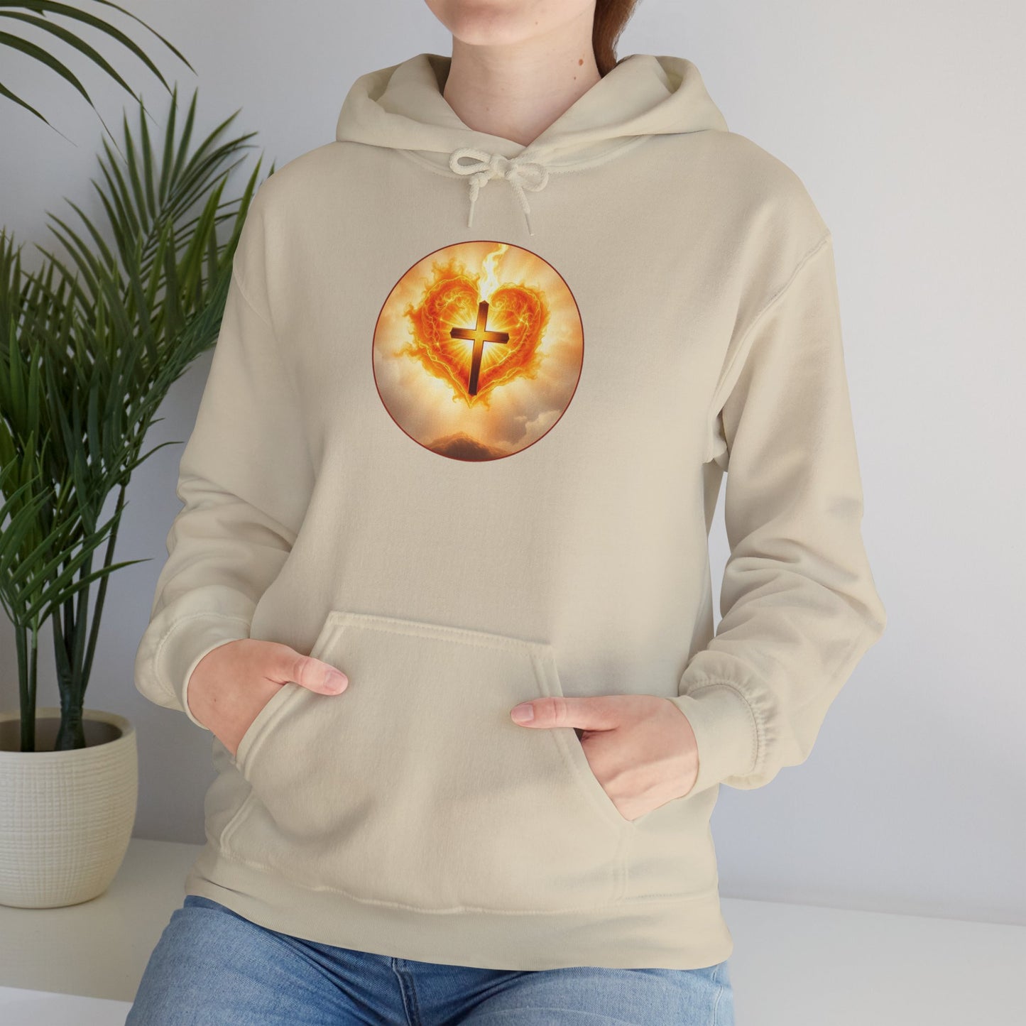Women’s Sacred Heart Hoodie – Faith-Inspired Spiritual Pullover