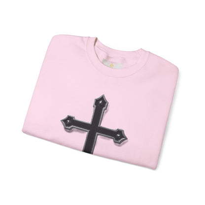 Warrior’s Black Cross Women’s Christian Sweatshirt | Ephesians 6:11