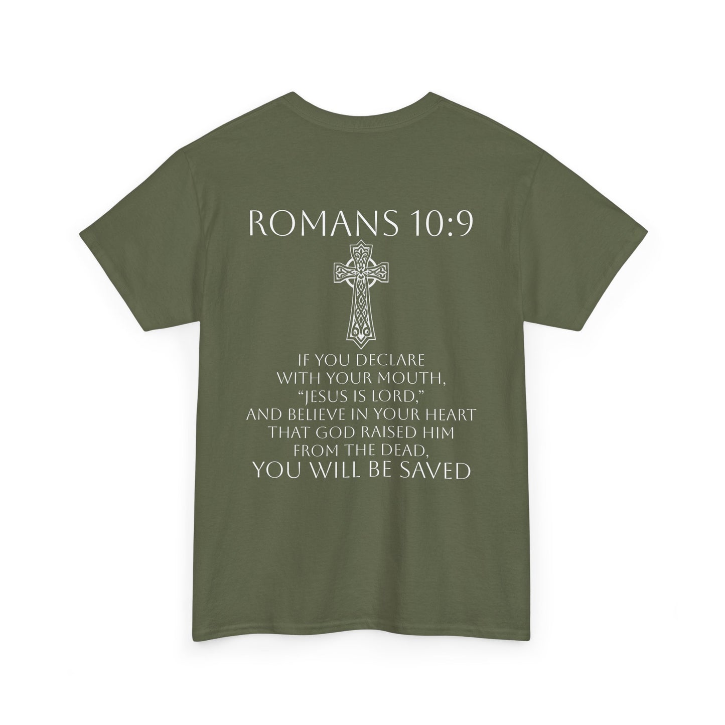 Women's Jesus is Lord Christian T-Shirt – Modern Cross Design (White Lettering)