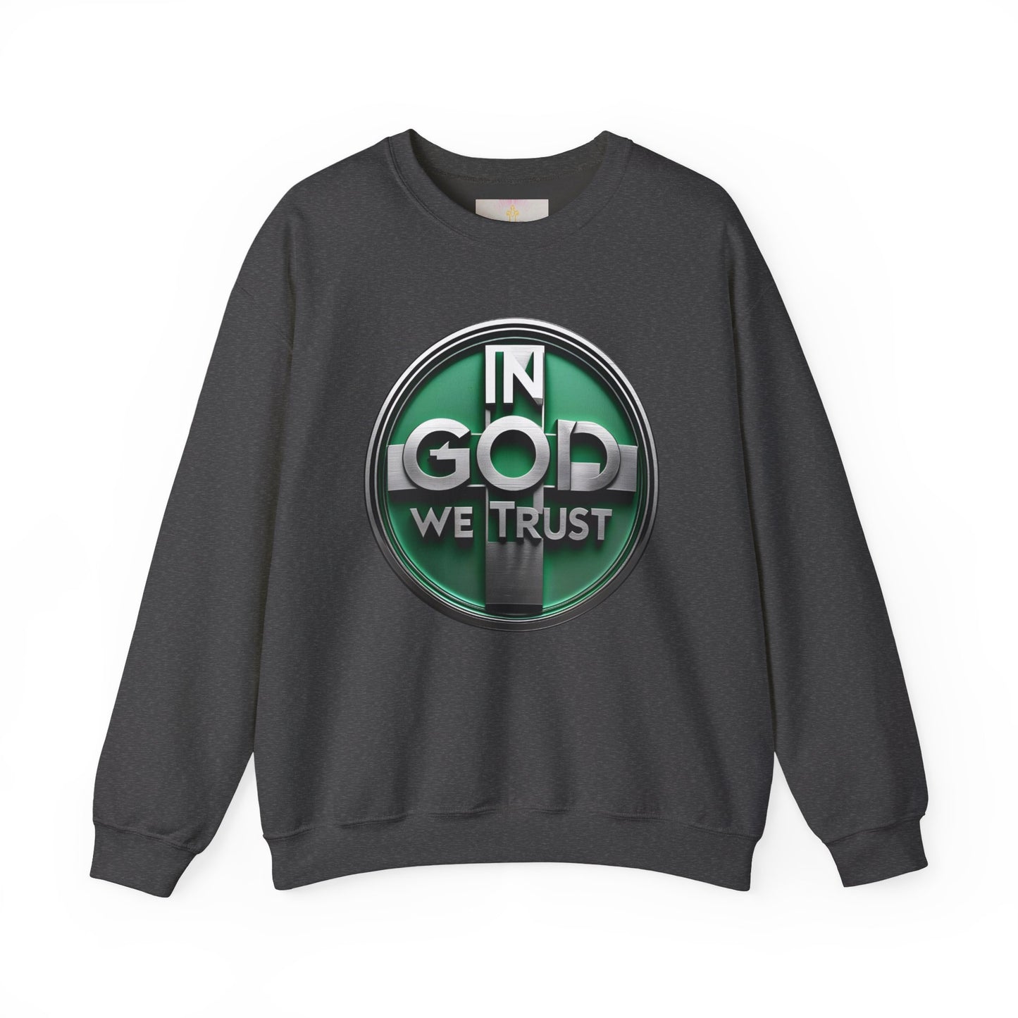Radiant Faith Women's Sweatshirt – “In God We Trust” Cozy Christian Wear