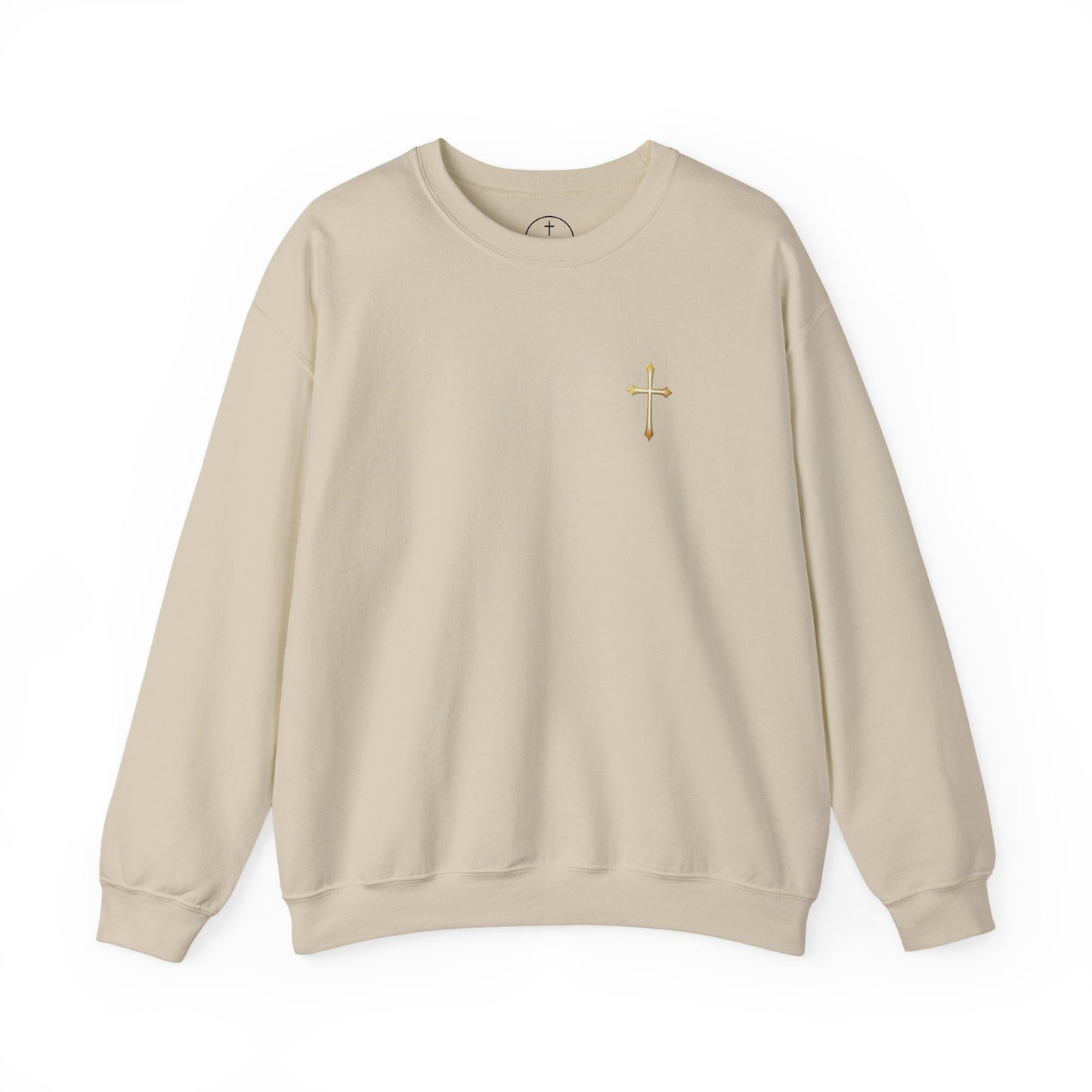 Elegant Gold Cross Men's Sweatshirt