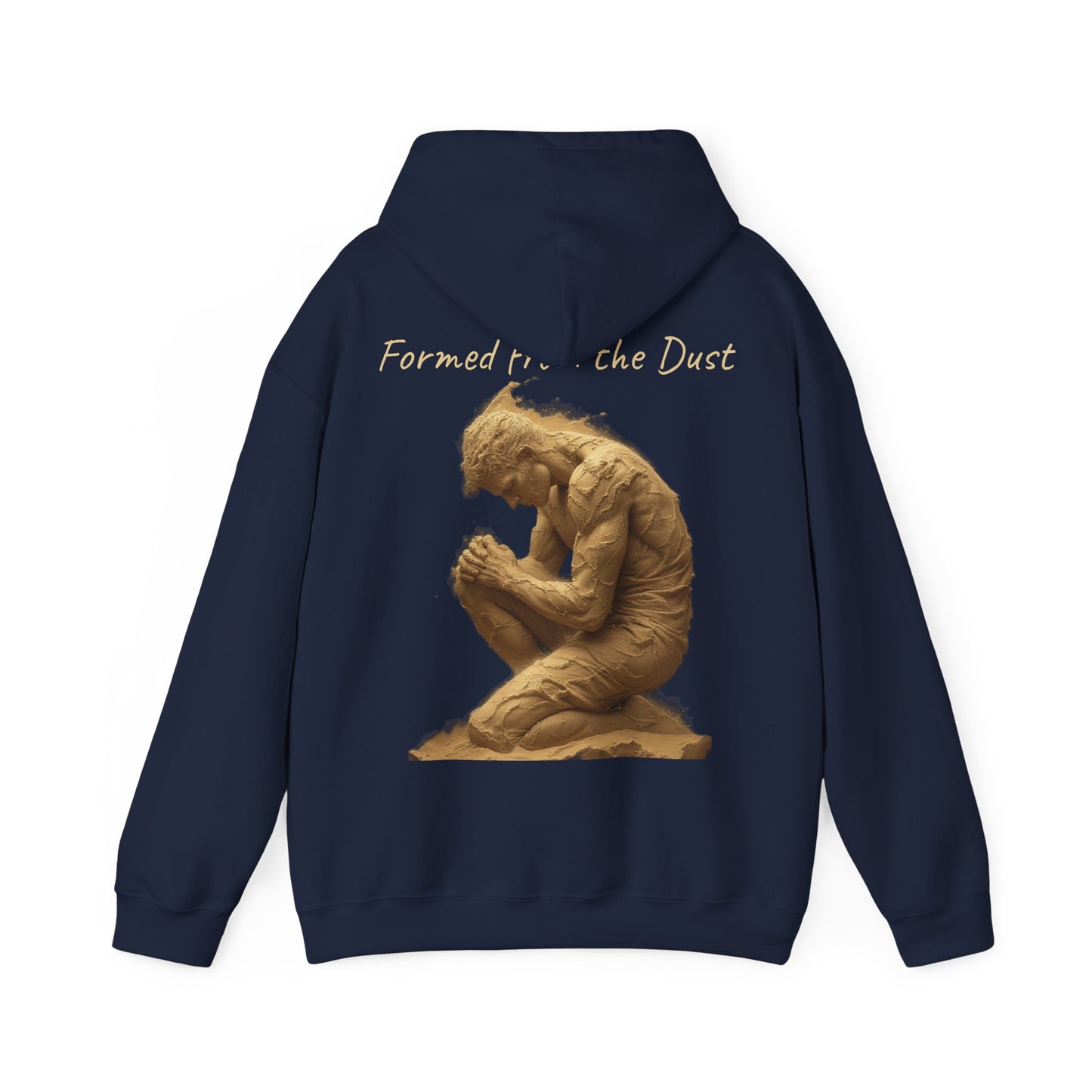 Formed from the Dust (Light Lettering) | Men’s Christian Hoodie with Genesis 2:7