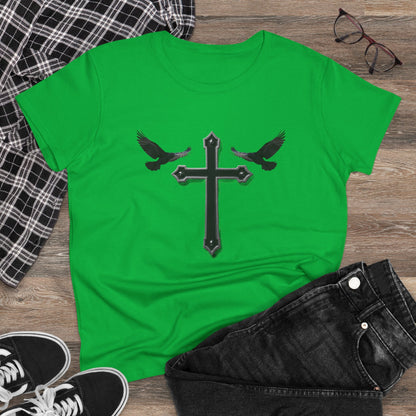 Fed by Faith – Cross & Crows Women’s Tee