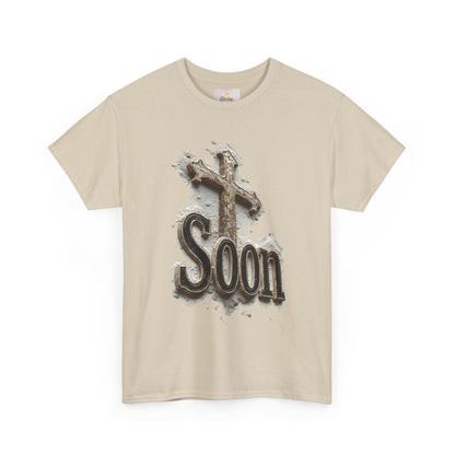 Soon: The Coming King Cross Tee – Men’s Faith Shirt