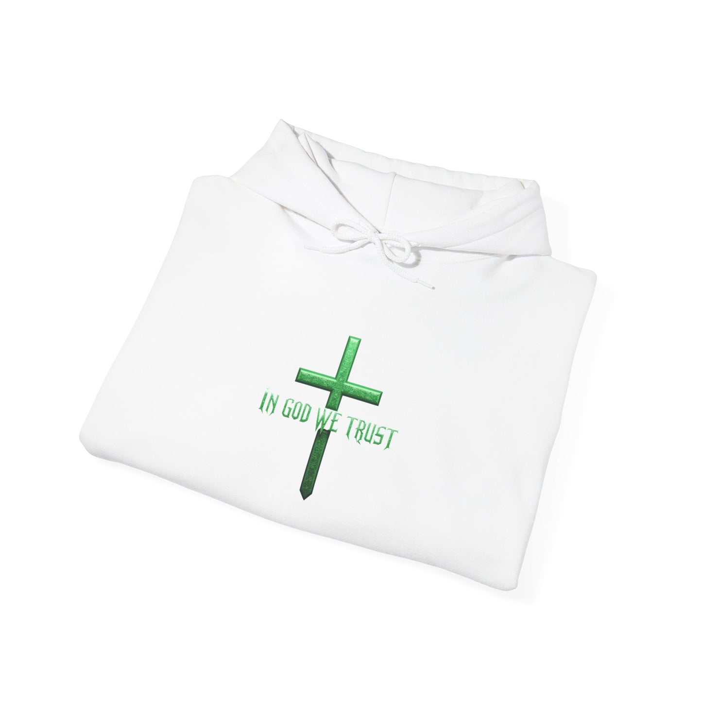 In God We Trust - Women's Christian Hoodie (Green Design)