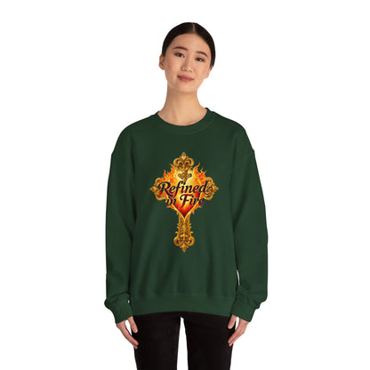 Refined in Fire - Women's Ornate Christian Sweatshirt