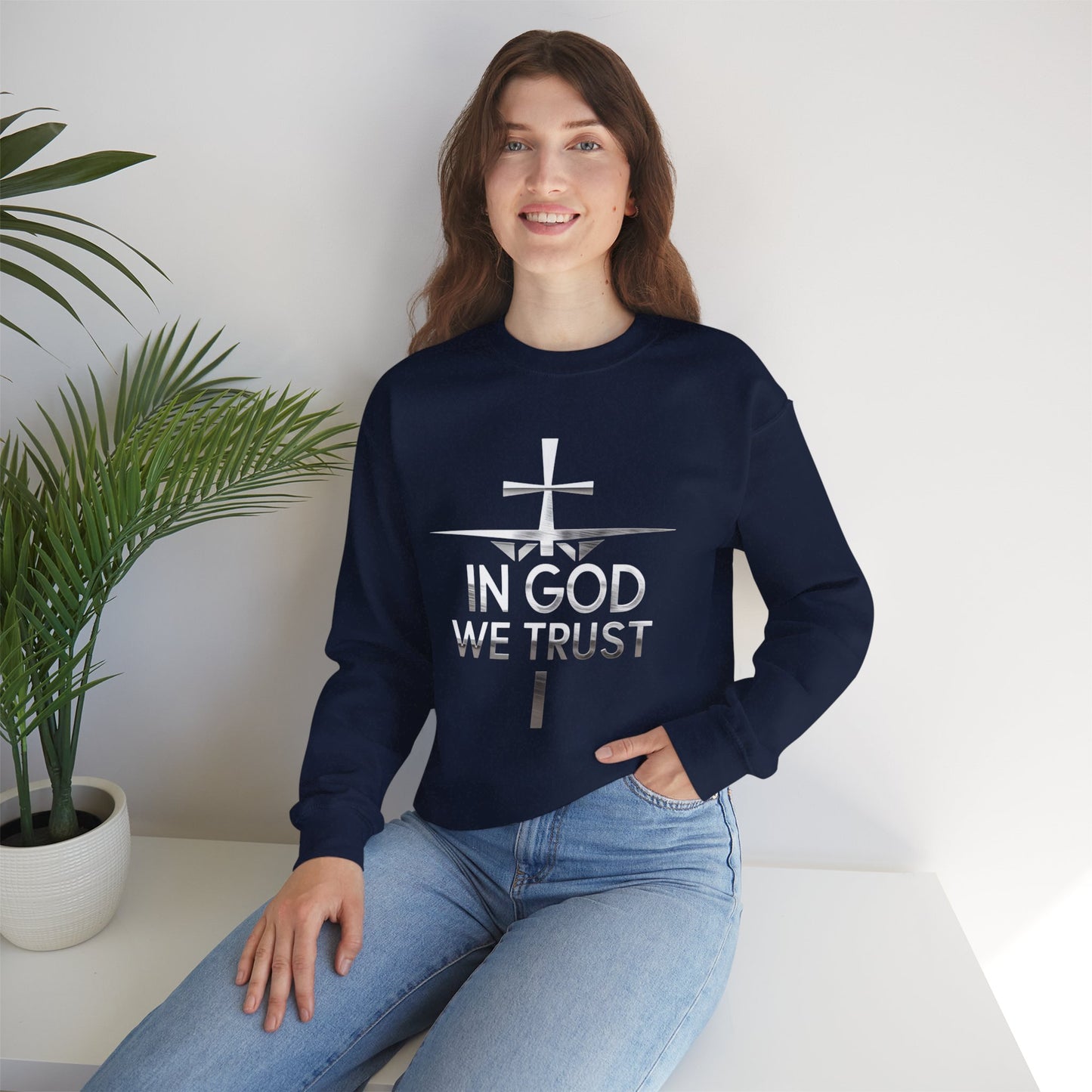In God We Trust (Silver Ed) -  Women’s Christian Sweatshirt