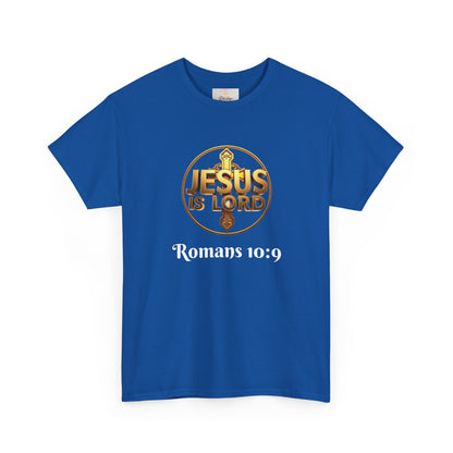 Jesus Is Lord / He Is Risen Christian Tee – Men’s Bold Faith Statement (White Lettering)