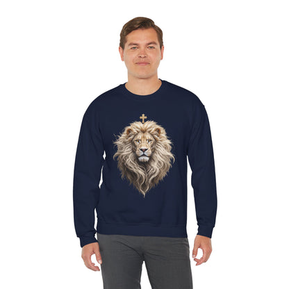 Christ is King (Lion of Judah) - Men's Christian Sweatshirt