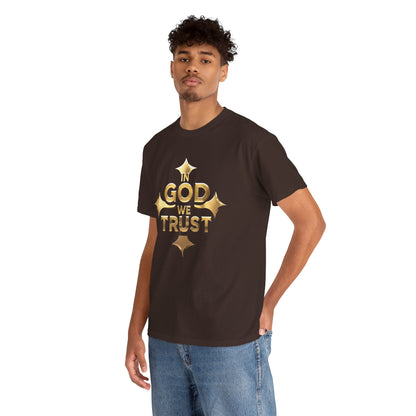 In God We Trust (Gold)- Men's Christian T-Shirt