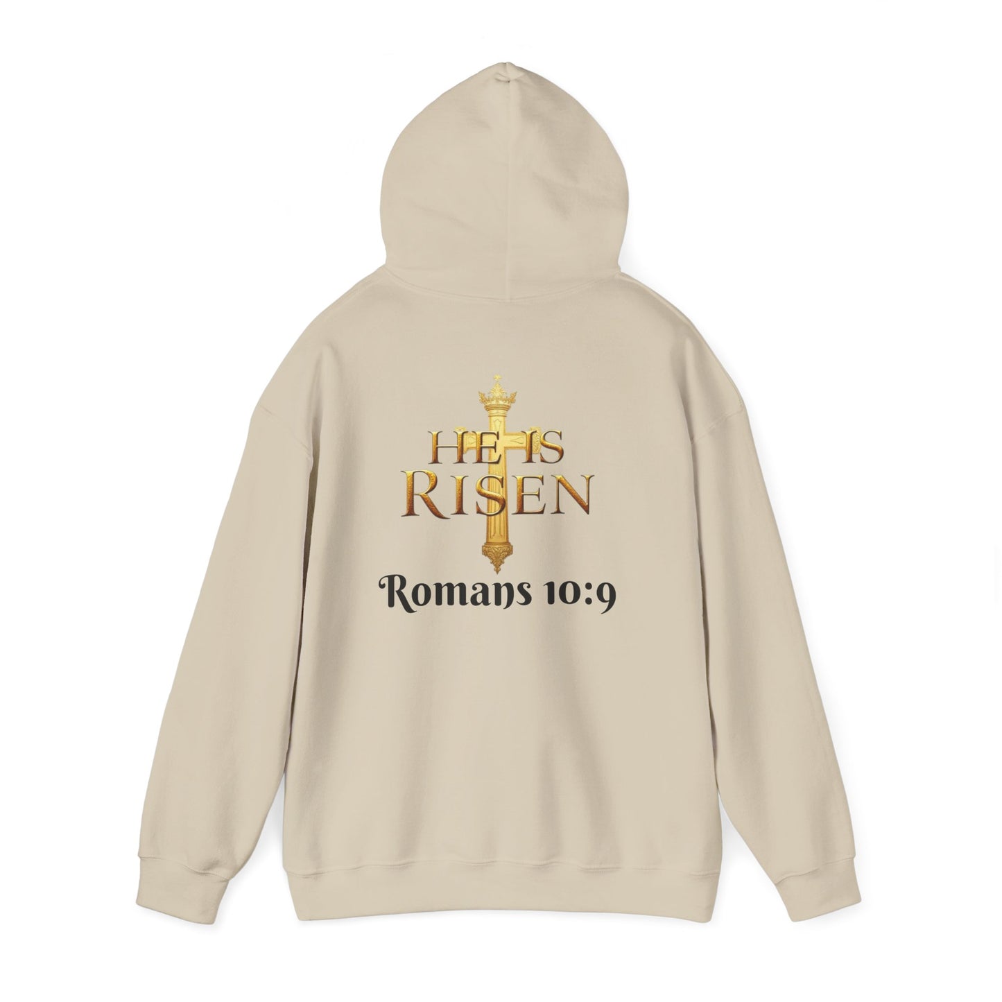 He Is Risen - Women's Christian Hoodie (Dark Lettering)