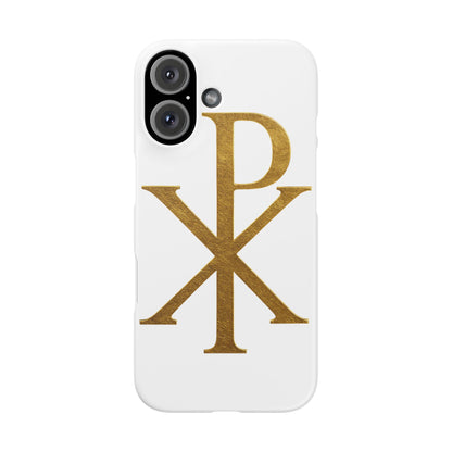 White Chi Rho Snap Case for iPhone – The Way, Truth & Life