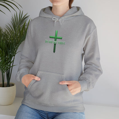In God We Trust - Women's Christian Hoodie (Green Design)