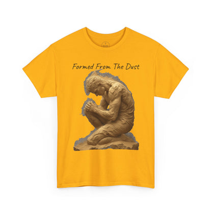 Formed from the Dust | Men’s Christian T-Shirt with Genesis 2:7 (Dark Lettering)