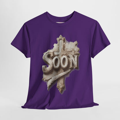 “Soon” Cross Christian T-Shirt – Bold Witness of Faith