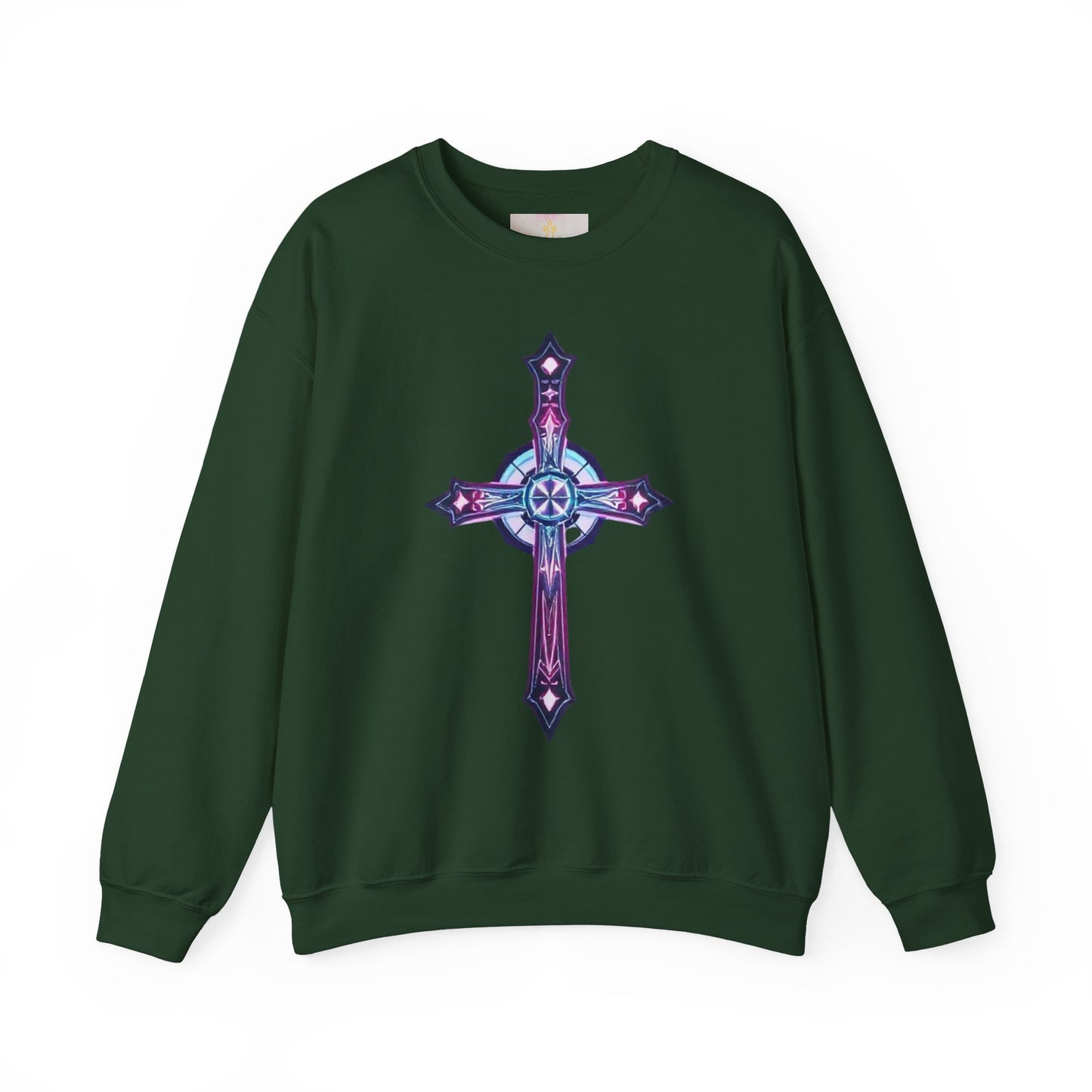 Women’s Modern Cross Sweatshirt – Elegant & Faithful Christian Apparel