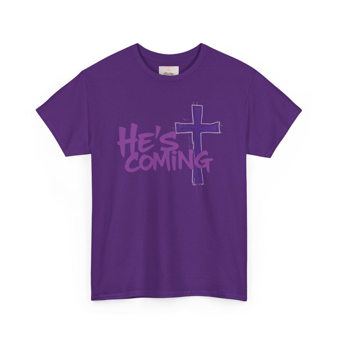 Bold Faith Men’s T-Shirt – “He’s Coming” Prophetic Christian Apparel