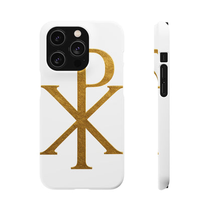 White Chi Rho Snap Case for iPhone – The Way, Truth & Life