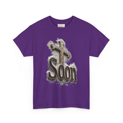 Soon: The Coming King Cross Tee – Men’s Faith Shirt