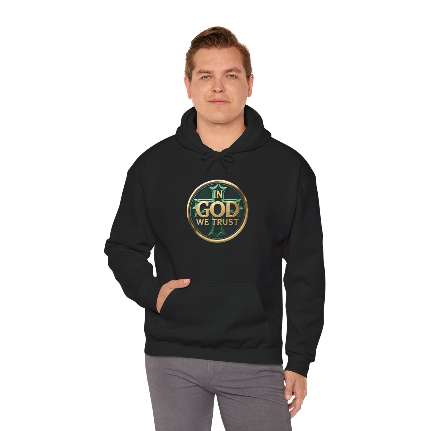Men’s In God We Trust Hoodie – Bold Faith Statement