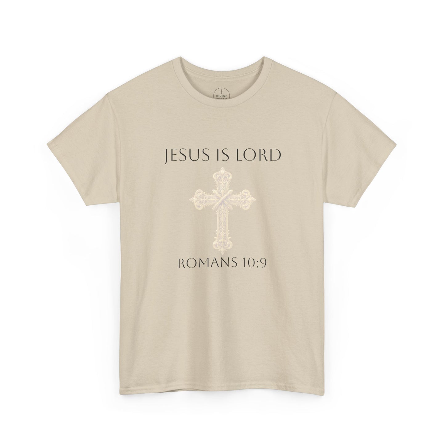 Jesus Is Lord – Men’s  Christian Tee (Dark Lettering)