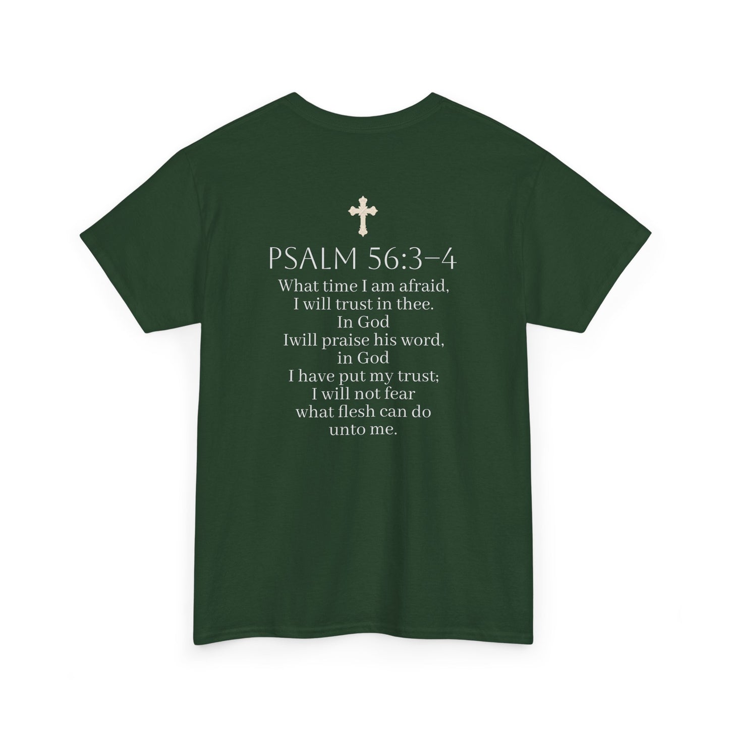 In God We Trust | Men’s Christian T-Shirt with Scripture Back Print