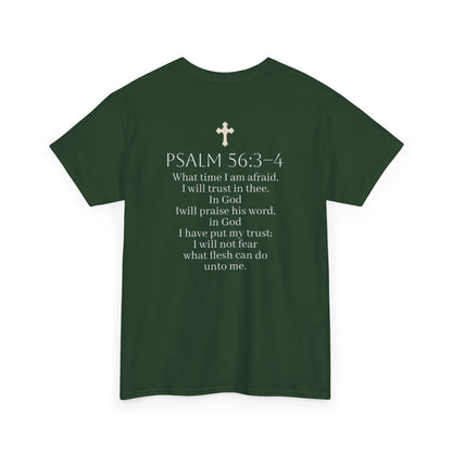 In God We Trust | Men’s Christian T-Shirt with Scripture Back Print