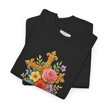 Floral Cross Tee - Women's Christian Apparel