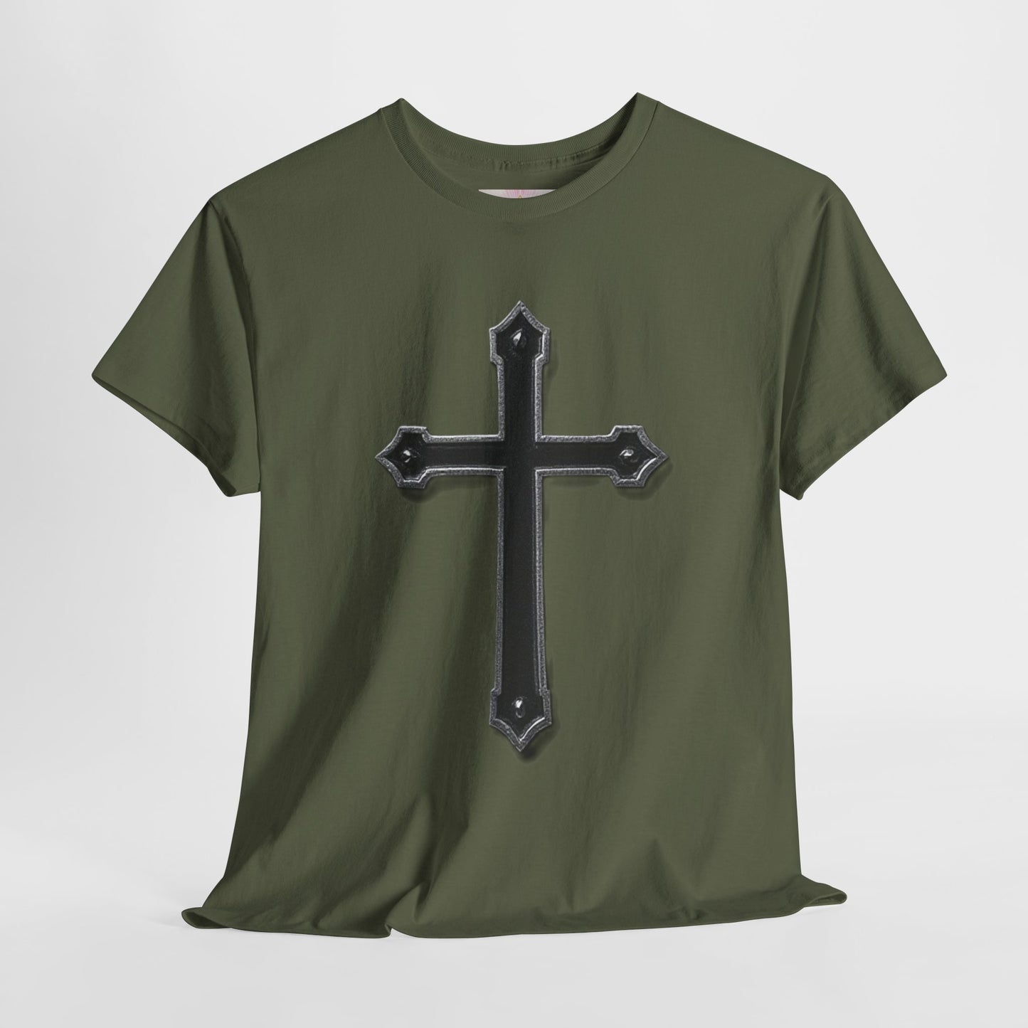 Warrior’s Cross Men’s Christian T-Shirt – Black Cross | Ephesians 6:11