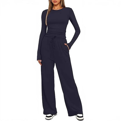 Refined Grace Wide Leg Pants Set