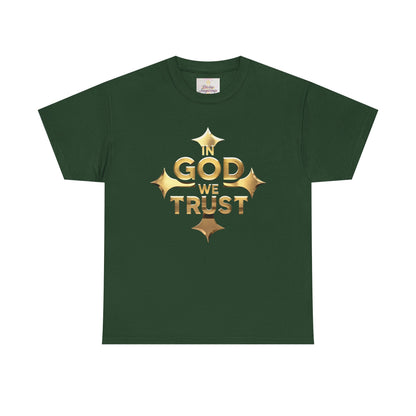 In God We Trust (Gold)- Woman's Christian T-Shirt