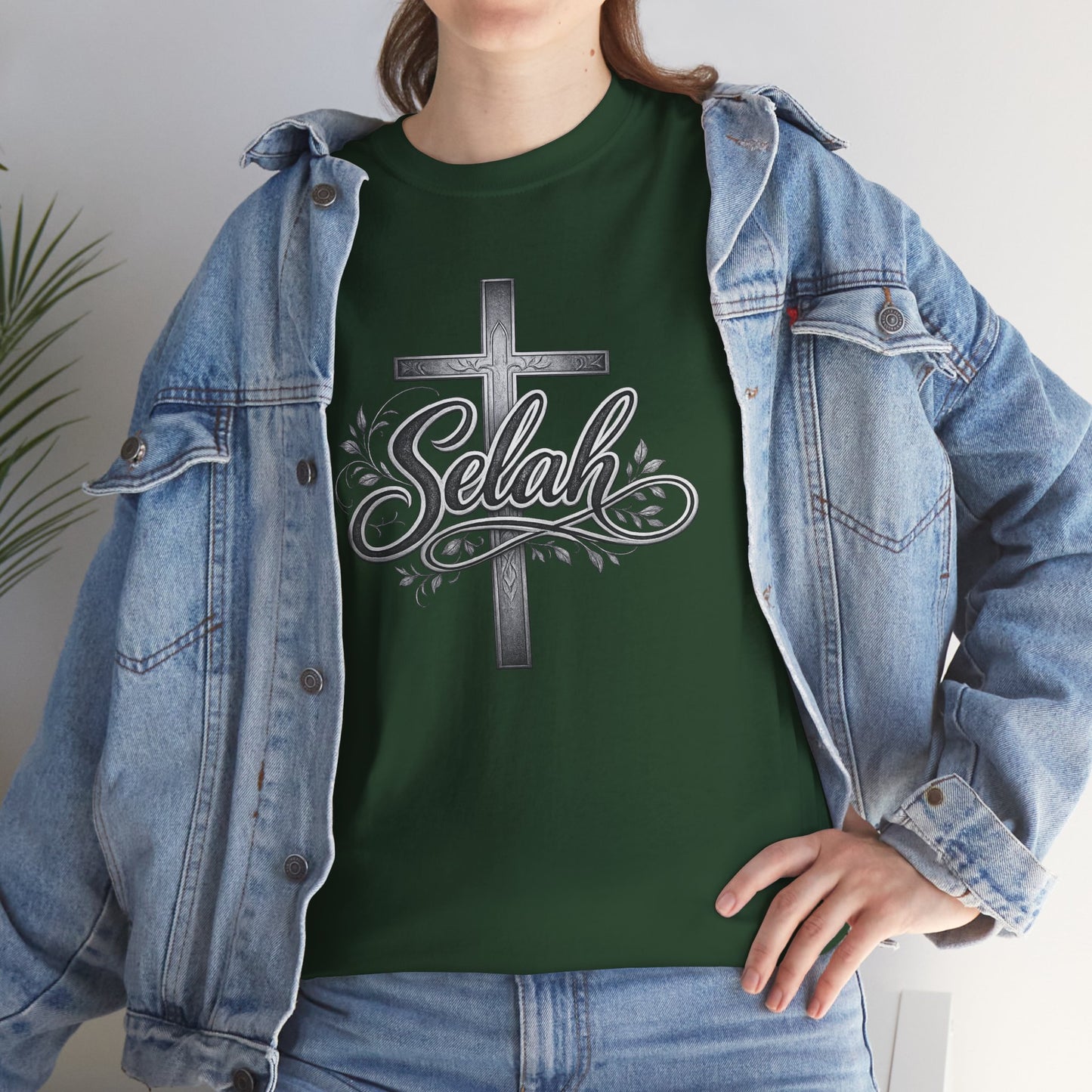 Selah Cross Tee — Men's Christian T‑Shirt