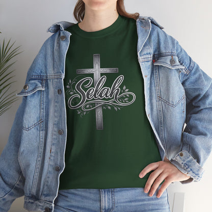 Selah Cross Tee — Men's Christian T‑Shirt