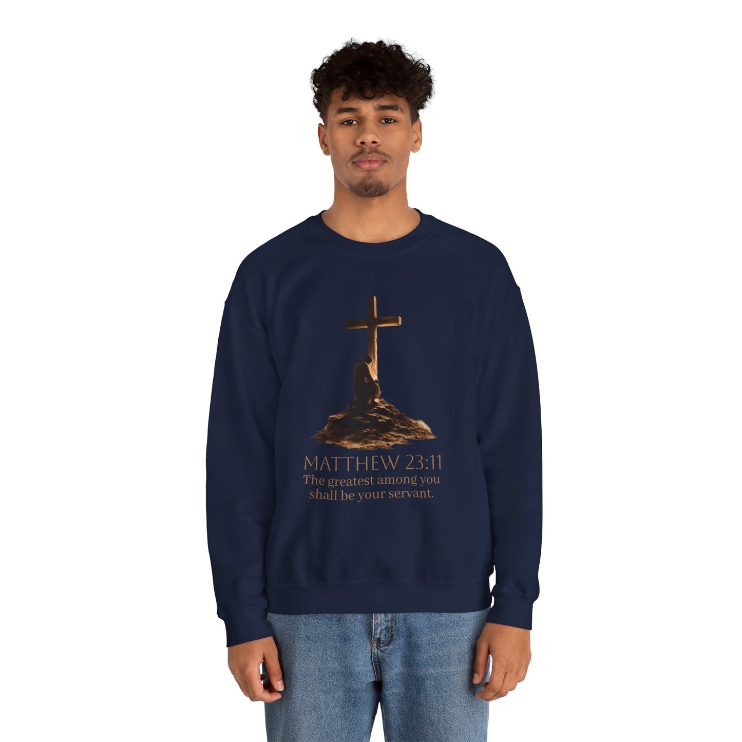 Humble Servant - Men's Christian Sweatshirt (Front Design)