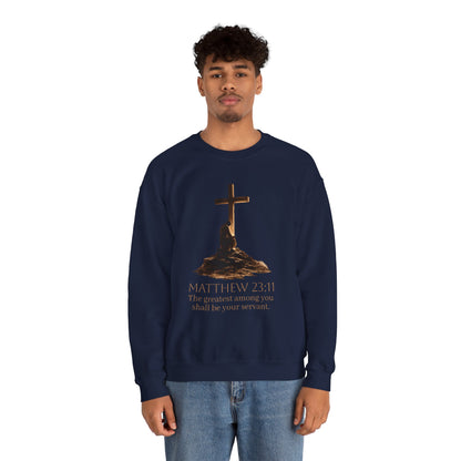 Humble Servant - Men's Christian Sweatshirt (Front Design)