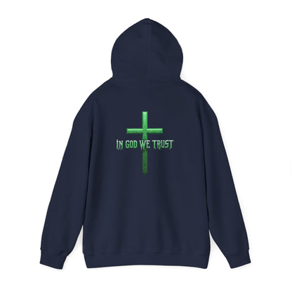 In God We Trust - Women's Christian Hoodie (Green Design)