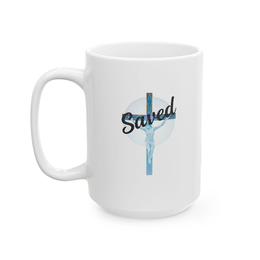 Saved – Redeemed by Grace Mug – 11 oz & 15 oz