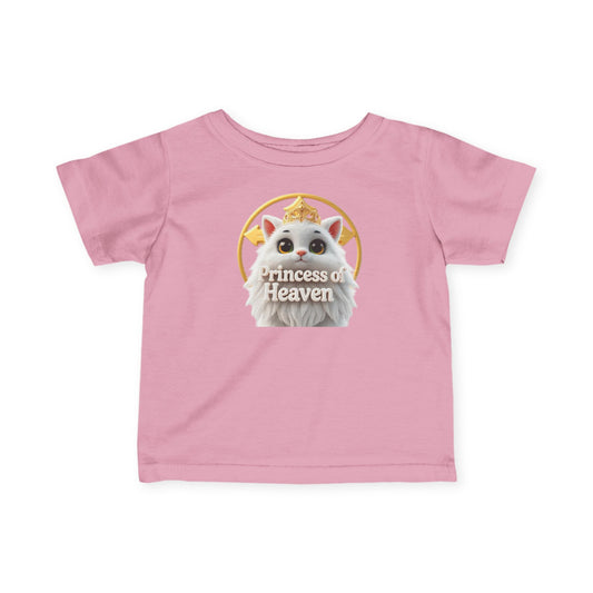 Infant Girls’ “Princess of Heaven” Christian T-Shirt – Baby Faith Tee