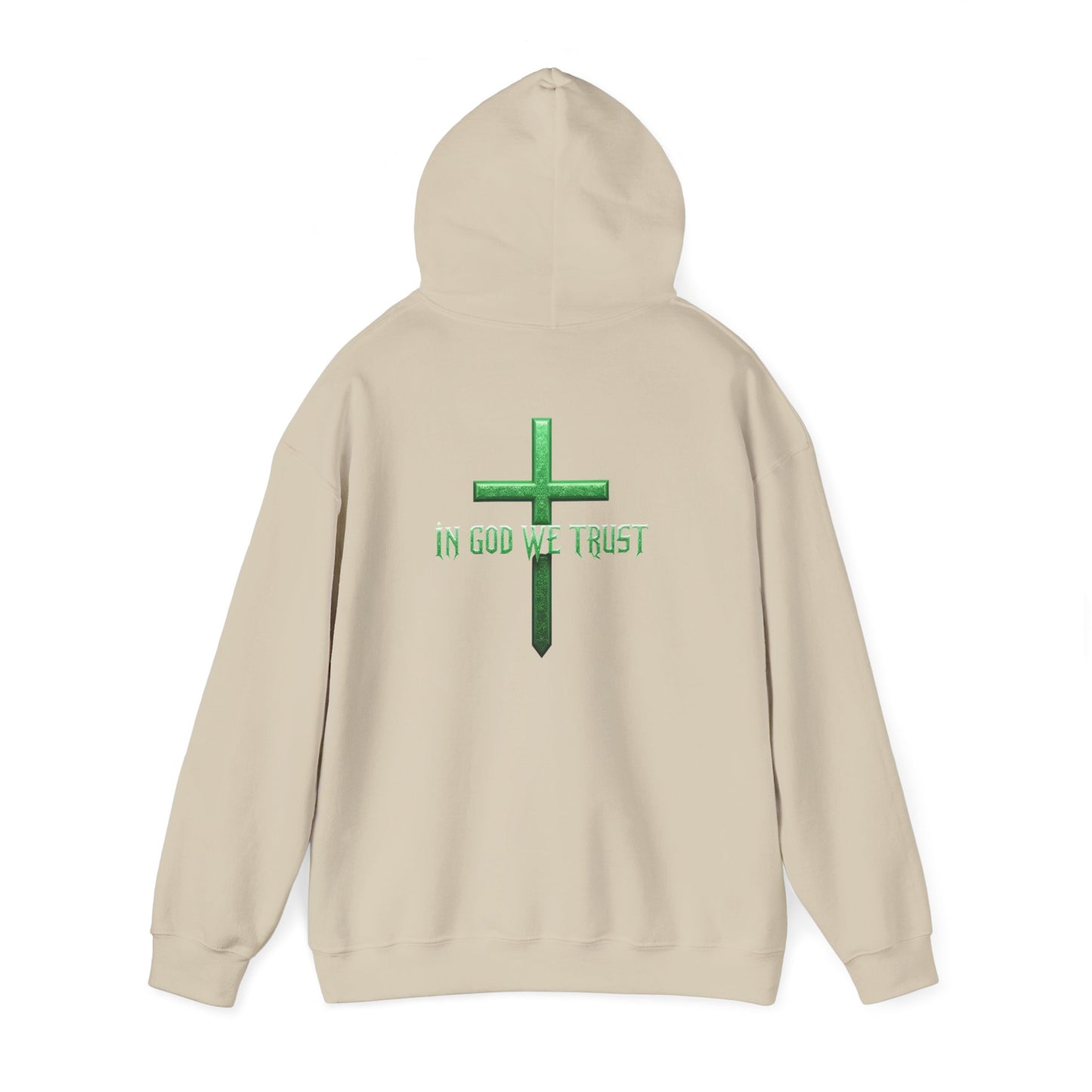 In God We Trust - Women's Christian Hoodie (Green Design)