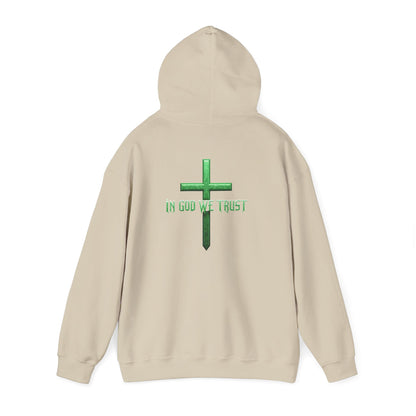 In God We Trust - Women's Christian Hoodie (Green Design)
