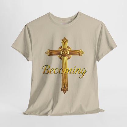 Becoming Men’s Faith Tee – Philippians 1:6 (Dark Lettering)