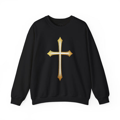 Gold Cross Men's Christian Sweatshirt