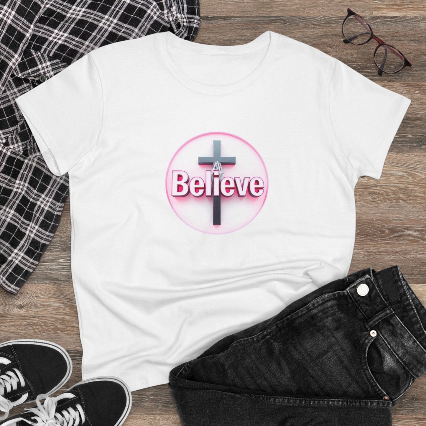 Believe | Women’s Christian T-Shirt with John 11:40